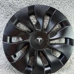 Tesla Model Y 19-Inch Matte Black Hubcaps